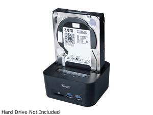 Rosewill SATA Hard Disk Drive Docking Station, Supports STAT I/II 2.5" 3.5" HDD, USB 3.0 Connection to Computer, SD Card Reader, RX303-PU3-35B