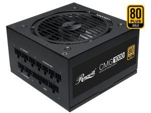 Rosewill CMG Series, CMG1000, 1000W Fully Modular Power Supply, 80 PLUS GOLD Certified, Ultra Quiet Fluid Dynamic Bearing Fan with Auto Speed Control, ECO Mode, Japanese Capacitors, Black