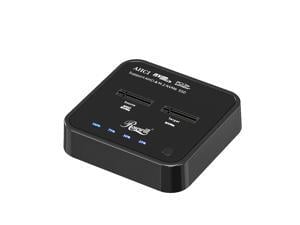 Rosewill NVMe SSD Cloner, M.2 Duplicator Dual Bay NVMe Enclosure, Tool-Free 20Gbps USB3.2 Gen 2X2 SSD to USB Adapter M.2 Docking Station for M Key PCIE NVMe SSD Reader Supports Offline Clone - RS-N2-C