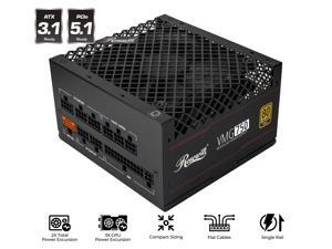 Rosewill VMG 750W 80+ Gold, ATX 3.0 & 3.1 Compatible, Full Modular Low-Noise Power Supply, PCIe 5.1 12V-2x6 Connector, 100% Japanese Capacitor, 120mm FDB Silent Fan - 5 Year Warranty - VMG750