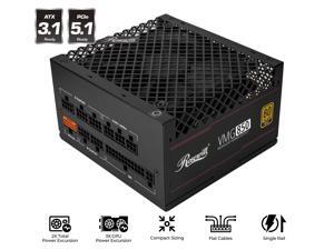 Rosewill VMG 850W 80+ Gold, ATX 3.0 & 3.1 Compatible, Full Modular Low-Noise Power Supply, PCIe 5.1 12V-2x6 Connector, 100% Japanese Capacitor, 120mm FDB Silent Fan - 5 Year Warranty - VMG850