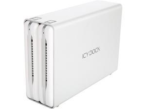 ICY DOCK Tool-less 3.5" SATA III HDD USB 3.0 External RAID Drive Enclosure - ICYRaid Dual Bay MB662U3-2S R1