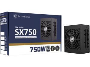 SilverStone SX750 Platinum SST-SX750-PT 750 W SFX 80 PLUS PLATINUM Certified Full Modular Active PFC Power Supply
