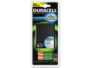 Duracell 80232631 Duracell ION SPEED 4000 HiPerformance Charger Includes 2 AA and 2 AAA NiMH Batteries