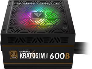 Gamdias Kratos M1-600B 600W ATX12V v2.2 80 PLUS BRONZE Certified Non-Modular Active PFC Power Supply with Built-in RGB Lighting Effects and Addressable LEDs Gamdias Kratos M1-600B 600W ATX12V v2.2 80 PLUS BRONZE Certified Non-Modular Active PFC Power Supply with Built-in RGB Lighting Effects and Addressable LEDs