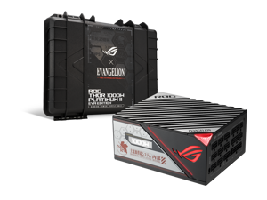 ROG Thor 1000W Platinum II EVA Edition (1000 Watt, Fully Modular Power Supply, 80+ Platinum, Lambda A++ Certified, 135mm PWM fan, 0dB Mode, OLED Panel, Sleeved Cables, Aura Sync)