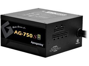APEXGAMING AG Series Gaming Power Supply (AG-750S), 750W 80 Plus Gold Certified, Semi Modular, Active PFC, Continuous power 750W, Peak power 950W, 10 Year Warranty APEXGAMING AG Series Gaming Power Supply (AG-750S), 750W 80 Plus Gold Certified, Semi Modular, Active PFC, Continuous power 750W, Peak power 950W, 10 Year Warranty