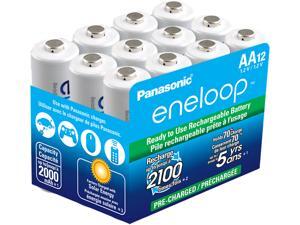 Panasonic Eneloop AA 2000mAh 2100 Cycle Ni-MH Rechargeable Batteries 12 Pack Panasonic Eneloop AA 2000mAh 2100 Cycle Ni-MH Rechargeable Batteries 12 Pack