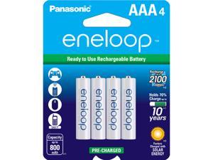 Panasonic Eneloop AAA 800mAh 2100 Cycle Ni-MH Pre-Charged Rechargeable Batteries 4 Pack