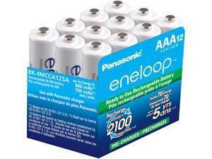 Panasonic BK-4MCCA12SA Eneloop AAA 2100 Cycle Ni-MH Pre-Charged Rechargeable Batteries, 12 Pack Panasonic BK-4MCCA12SA Eneloop AAA 2100 Cycle Ni-MH Pre-Charged Rechargeable Batteries, 12 Pack