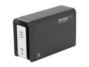 Vantec NexStar MX Dual 3.5" SATA to USB 2.0 & eSATA External Hard Drive Enclosure with JBOD/RAID 0/1 - Model NST-400MX-SR Vantec NexStar MX Dual 3.5" SATA to USB 2.0 & eSATA External Hard Drive Enclosure with JBOD/RAID 0/1 - Model NST-400MX-SR
