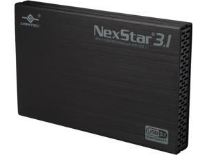 VANTEC NST-270A31-BK 2.5" Black Standard SATA Micro B 2.5” SATA 6 Gb/s to USB 3.1 Gen II Type-A SSD/HDD Enclosure