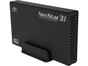 VANTEC NST-370A31-BK 3.5" Black Standard SATA USB Type-B 3.5” SATA 6 Gb/s to USB 3.1 Gen II Type-A HDD Enclosure