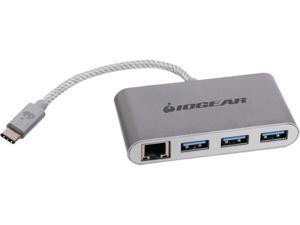 IOGEAR GUH3C34 HUB-C Gigalinq USB-C to USB-A Hub with Ethernet Adapter IOGEAR GUH3C34 HUB-C Gigalinq USB-C to USB-A Hub with Ethernet Adapter