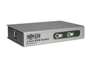TRIPP LITE B022-002-KT-R 2-Port Desktop KVM Switch w/ 2 KVM Cable Kits TRIPP LITE B022-002-KT-R 2-Port Desktop KVM Switch w/ 2 KVM Cable Kits
