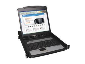 TRIPP LITE B020-U08-19-IP 8-Port Rack Console KVM Switch w/ 19" LCD Built-in IP