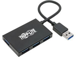 Tripp Lite USB 3.0 SuperSpeed Slim Hub, 5 Gbps - 4 USB-A Ports, Portable, Aluminum