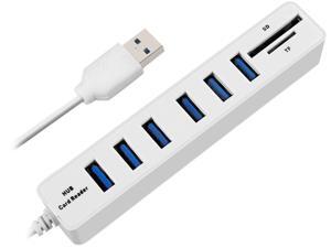 MGEAR 6-PORT-USB-HUB-SD-TF-READER 6-Port USB Hub with SD and TF Card Reader MGEAR 6-PORT-USB-HUB-SD-TF-READER 6-Port USB Hub with SD and TF Card Reader