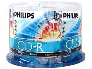 PHILIPS 700MB 52X CD-R Logo 50 Packs Spindle Disc Model D52N600 PHILIPS 700MB 52X CD-R Logo 50 Packs Spindle Disc Model D52N600