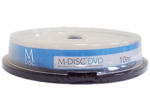 M-Disc 4.7GB Inkjet Printable DVD+R Archival Recordable Media - 10 Disc Model MDDPR04WIP-10