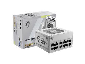 MSI - MAG A850GL PCIE5 WHITE, 80+ GOLD Fully Modular Gaming PSU, 12V-2x6 Cable, ATX 3.1 & PCIE 5.1 Ready, 850W Power Supply, 10 Year Warranty