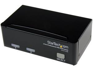 StarTech.com SV231USB 2-port KVM Switch for VGA Computers - USB - Full KVM Kit Cables Included