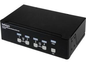 StarTech SV431DVIUA 4-Port KVM Switch for DVI Computers - 1U Rack-Mount KVM Switch with Audio - DVI KVM switch -2 port - 1U StarTech SV431DVIUA 4-Port KVM Switch for DVI Computers - 1U Rack-Mount KVM Switch with Audio - DVI KVM switch -2 port - 1U
