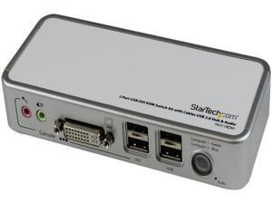 StarTech.com SV211KDVI 2 Port Compact USB DVI KVM with Cables and Audio Switching StarTech.com SV211KDVI 2 Port Compact USB DVI KVM with Cables and Audio Switching