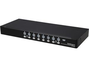 StarTech.com SV1631DUSBUK 16 Port 1U Rack Mount USB KVM Switch Kit with OSD and Cables