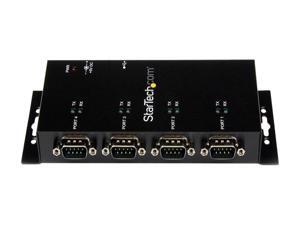 StarTech.com ICUSB2324I USB to Serial Adapter Hub - 4 Port - Industrial - Wall Mount - Din Rail - COM Port Retention - FTDI USB Serial StarTech.com ICUSB2324I USB to Serial Adapter Hub - 4 Port - Industrial - Wall Mount - Din Rail - COM Port Retention - FTDI USB Serial