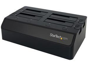 StarTech.com USB 3.0 to 4-Bay SATA 6Gbps Hard Drive Docking Station w/ UASP & Dual Fans - 2.5/3.5in SSD / HDD Dock StarTech.com USB 3.0 to 4-Bay SATA 6Gbps Hard Drive Docking Station w/ UASP & Dual Fans - 2.5/3.5in SSD / HDD Dock