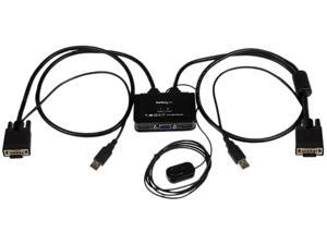StarTech.com 2 Port USB VGA Cable KVM Switch - USB Powered with Remote Switch StarTech.com 2 Port USB VGA Cable KVM Switch - USB Powered with Remote Switch