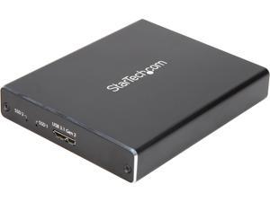 StarTech.com SM22BU31C3R USB 3.1 SSD Enclosure - 10 Gbps - Aluminum - External Hard Drive Enclosure - M.2 to SATA - Raid Drive Enclosure