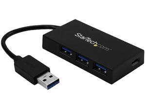 StarTech HB30A3A1CFB 4 Port USB Hub - USB 3.0 - USB A to 3 x USB A and 1 x USB C - USB Port Expander - USB Port Hub - Laptop USB Hub