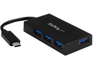 StarTech HB30C4AFS 4 Port USB C Hub - C to 4 x A - USB 3.0 Hub - 4 Port USB Hub with Power Adapter - USB C to USB Adapter - USB Multiport Hub