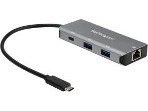 StarTech.com HB31C2A1CGB 3-Port USB-C Hub with LAN Port - 10Gbps - 2x USB-A & 1x USB-C (HB31C2A1CGB)