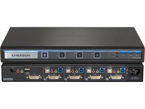 Avocent SV240-001 4-port desktop KVM, DVI-I (dual-link), front panel USB 3.0, audio Avocent SV240-001 4-port desktop KVM, DVI-I (dual-link), front panel USB 3.0, audio
