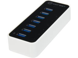 SYBA SY-HUB20152 Super Speed IO Crest 7-Port USB 3.0 Hub with AC Power Adapter SYBA SY-HUB20152 Super Speed IO Crest 7-Port USB 3.0 Hub with AC Power Adapter
