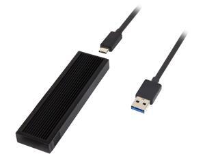 SYBA SD-ENC40146 Black USB 3.1 Type-C 10Gbps to M.2 M-Key / NVMe / PCIe SSD External Drive. M-Key Form Factor in 22*42, 22*60, 22*80 SYBA SD-ENC40146 Black USB 3.1 Type-C 10Gbps to M.2 M-Key / NVMe / PCIe SSD External Drive. M-Key Form Factor in 22*42, 22*60, 22*80