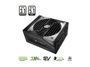 ASRock TC-1650T 1650 W ATX3.1 & PCIe5.1 Cybenetics Titanium Full Modular Power Supply