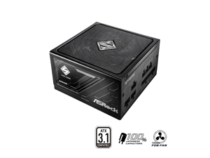 ASRock Steel Legend SL-650G 650W 80 PLUS GOLD & Cybenetics PLATINUM Full Modular Power Supply, ATX3.1 Ready, 10 Years Warranty