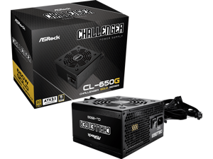 ASRock Challenger CL-650G 650W 80 PLUS GOLD Certified Non-Modular Power Supply, ATX3.1 Ready, 5 Years Warranty