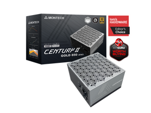 MONTECH CENTURY II - 850W High-End ATX Gaming Power Supply - 80 Plus Gold & Cybenetics Platinum - Fully Modular -  ATX 3.1 & PCIe 5.1 Ready with 12V-2x6 Cable - 10 Years Warranty