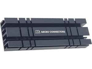 Micro Connectors M.2 NVMe SSD 10mm Standard Size Heat Sink (NGFFM2-HS803-BK)