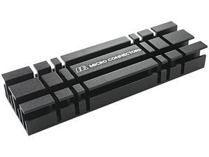 Micro Connectors NGFFM2-HS803-BK Aluminum, silicone M.2 2280 SSD Heat Sink Kit (Black)