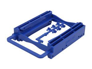 BYTECC Bracket-252B 2.5" Dual HDD/SSD Screwless Bracket For 3.5" Drive Bay - Blue BYTECC Bracket-252B 2.5" Dual HDD/SSD Screwless Bracket For 3.5" Drive Bay - Blue