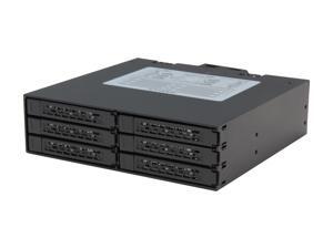 ICY DOCK Full Metal 6 x 2.5" SATA HDD & SSD HotSwap Backplane Cage Mobile Rack for 5.25" Drive Bay - ToughArmor MB996SP-6SB ICY DOCK Full Metal 6 x 2.5" SATA HDD & SSD HotSwap Backplane Cage Mobile Rack for 5.25" Drive Bay - ToughArmor MB996SP-6SB