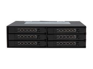 ICY DOCK Full Metal 6 x 2.5" SATA HDD & SSD HotSwap Backplane Cage Mobile Rack for 5.25" Drive Bay - ToughArmor MB996SP-6SB ICY DOCK Full Metal 6 x 2.5" SATA HDD & SSD HotSwap Backplane Cage Mobile Rack for 5.25" Drive Bay - ToughArmor MB996SP-6SB