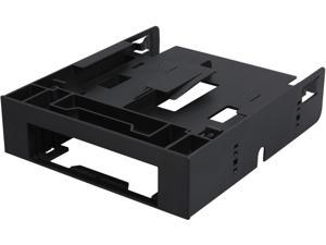ICY DOCK Dual 2.5 SSD 1 x 3.5 HDD Device Bay to 5.25 Drive Bay Converter / Mount / Kit / Adapter - FLEX-FIT Trio MB343SP