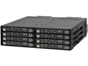 ICY DOCK ToughArmor MB998SK-B Rugged Full Metal 8 Bay 2.5" SATA HDD & SSD (5 - 7mm) Backplane Cage with Locking Trays for External 5.25" Bay ICY DOCK ToughArmor MB998SK-B Rugged Full Metal 8 Bay 2.5" SATA HDD & SSD (5 - 7mm) Backplane Cage with Locking Trays for External 5.25" Bay